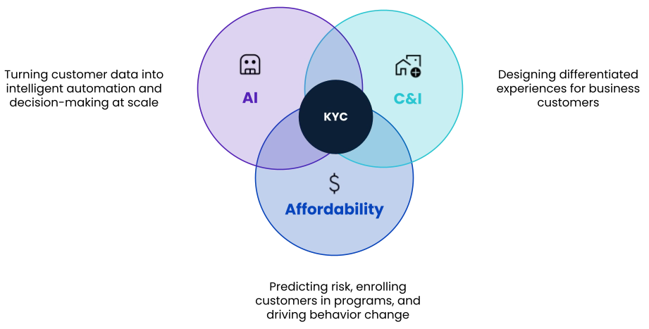 KYC connects AI, C&I, and Affordability